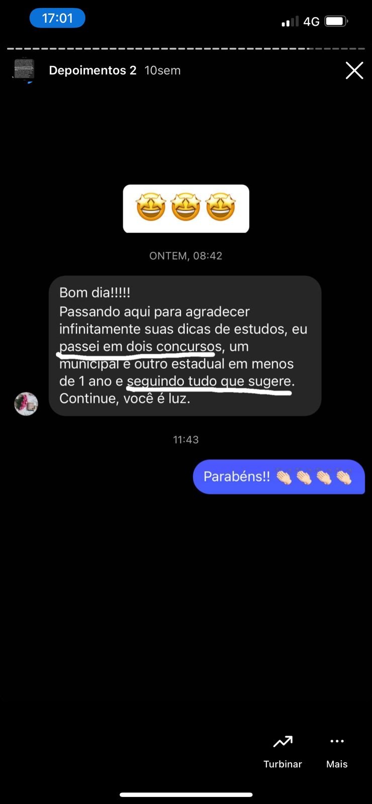 Depoimento de aluno 10