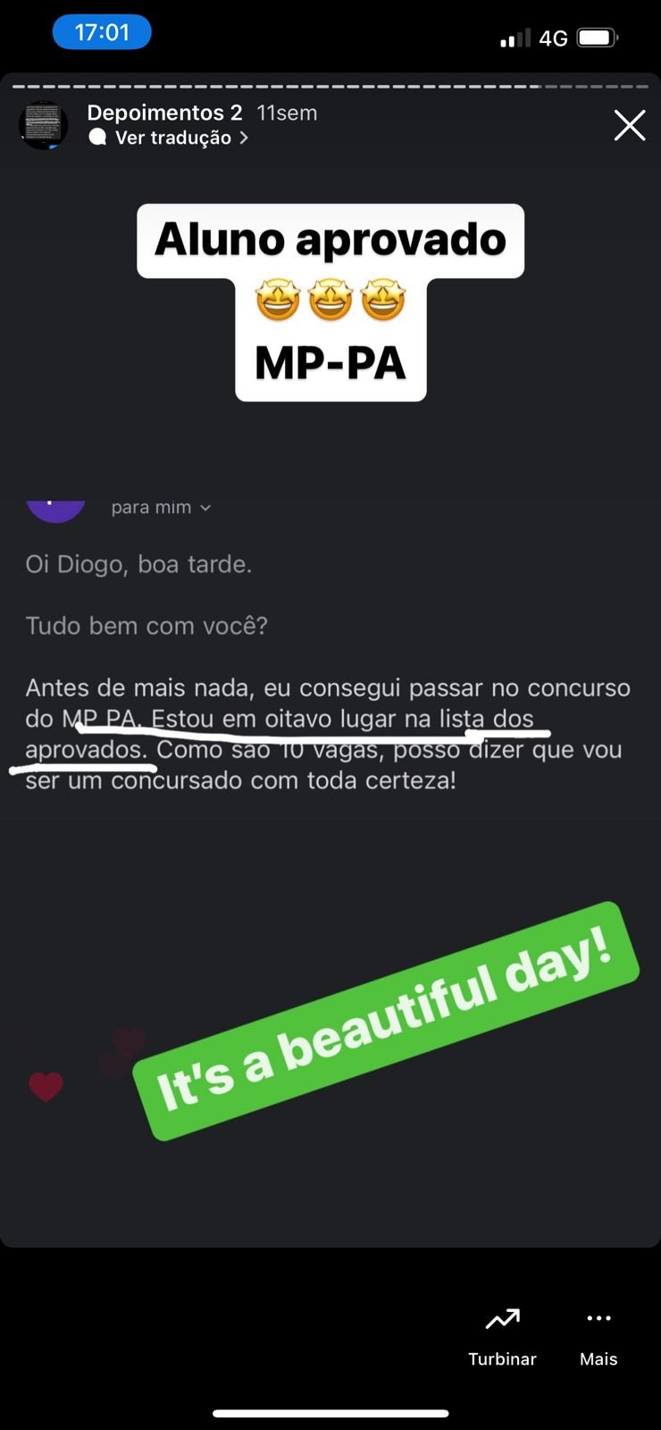 Depoimento de aluno 11