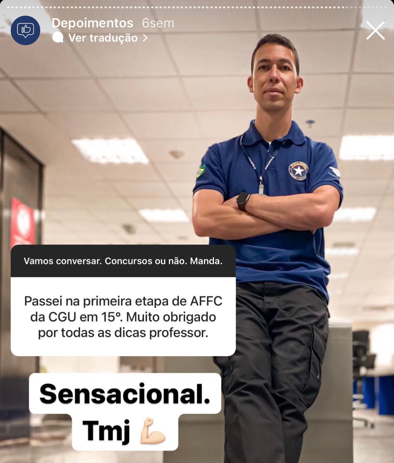 Depoimento de aluno 16