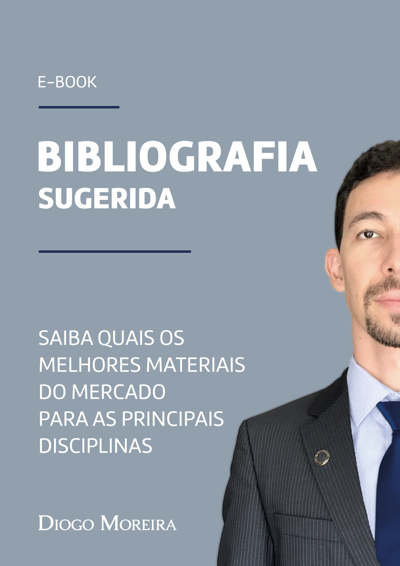 Capa do Guia: Bibliografia Sugerida para Concursos Públicos - Prof. Diogo Moreira